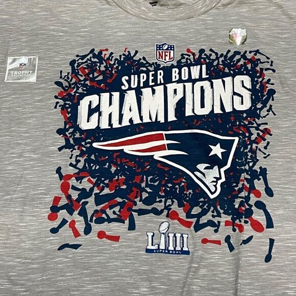 NFL Super Bowl LIII Champions New England Patriots Fanatics T-Shirt 3XL XXXL - Picture 1 of 5